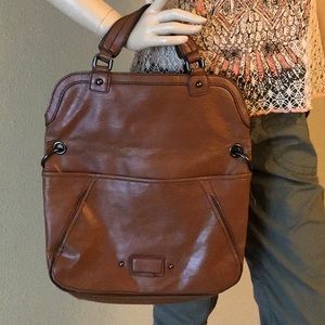 NINE WEST Convertible Tan Handbag/Shoulder Bag